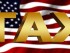 American flag with "TAXES" superimposed
