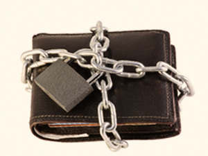 A locked wallet